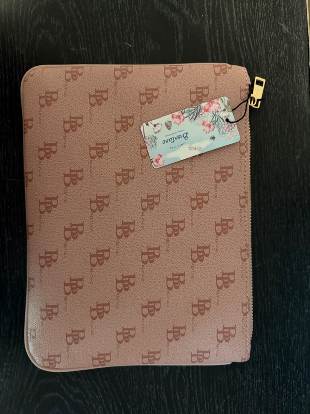 Brentano Blush Logo Monogram Zip Pouch